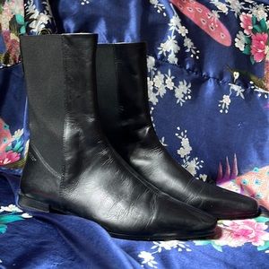 Square toe vagabond ankle boots